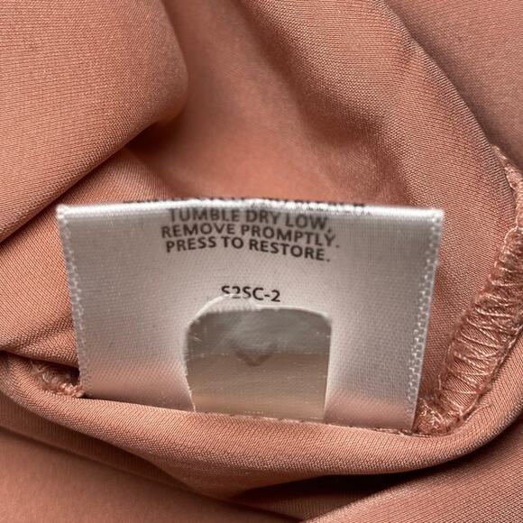 Eileen Fisher Silk Georgette Crepe Tank Top - Pink Rose size S - Picture 8 of 9